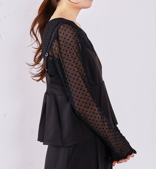 archives「【ＯＮかわ】プリーツペプラムビスチェ&times;スラックスＳＥＴ」|ワンピース|