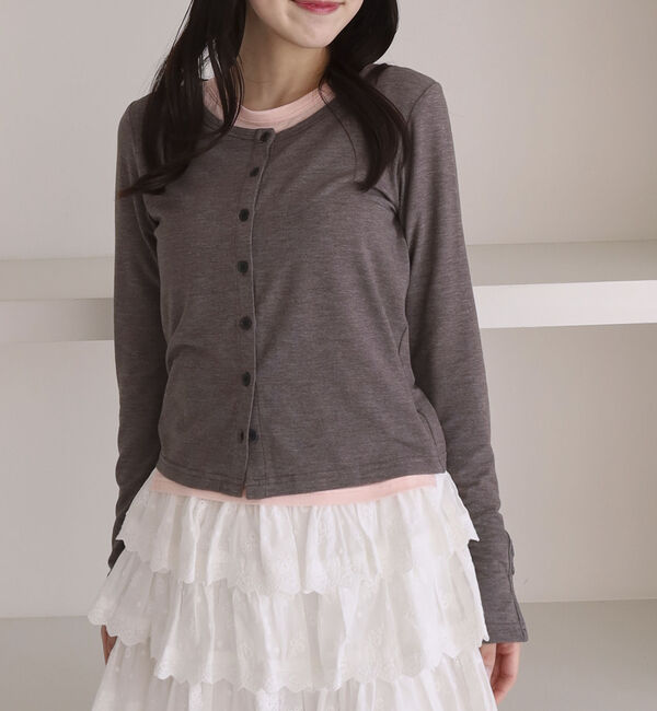 archives「シアーカットカーデ／ロングスリーブＴＯＰＳ」|カーディガン|