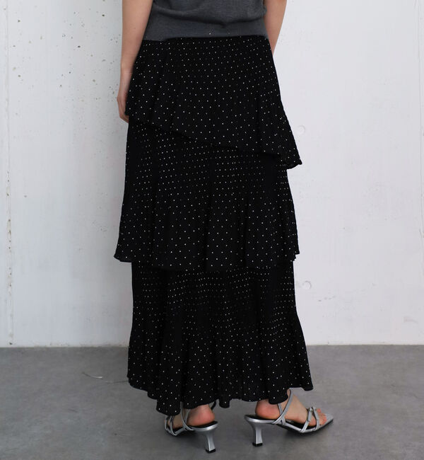 archives「ドットプリーツフリルティアードスカート」|スカート|