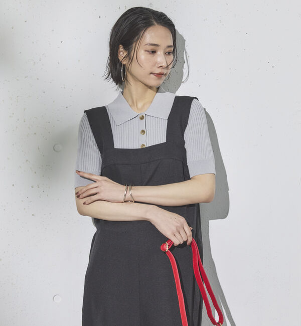 Doux archives「ワイドストラップサロペット」|ワンピース|