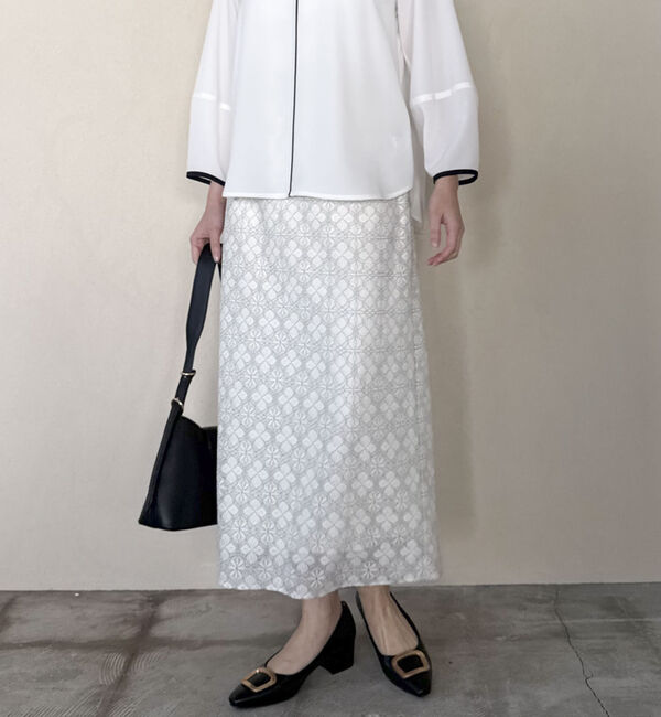Doux archives「コードレースタイトスカート」|スカート|OFF WHITE