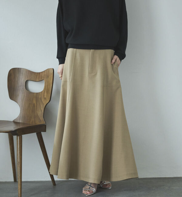 Doux archives「アウトポケットセミフレアスカート」|スカート|BEIGE