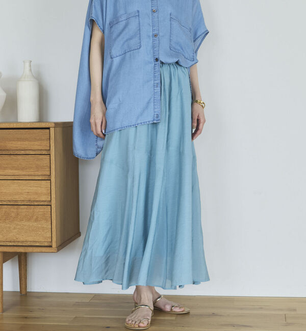 Doux archives「切替えフレアスカート」|スカート|CYAN
