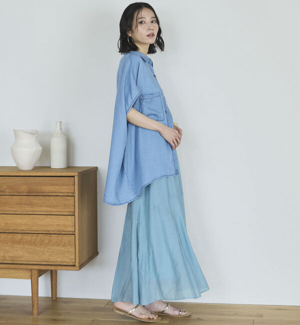 Doux archives「切替えフレアスカート」|スカート|