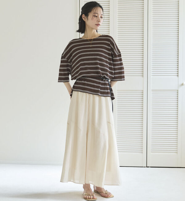 Doux archives「切替えフレアスカート」|スカート|
