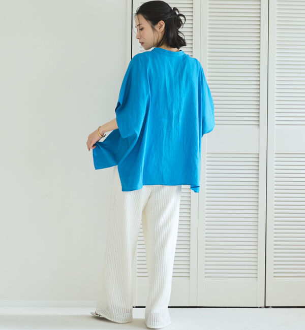 Doux archives「ウォッシャブルリネンライクスキッパープルオーバー／」|シャツ・ブラウス|