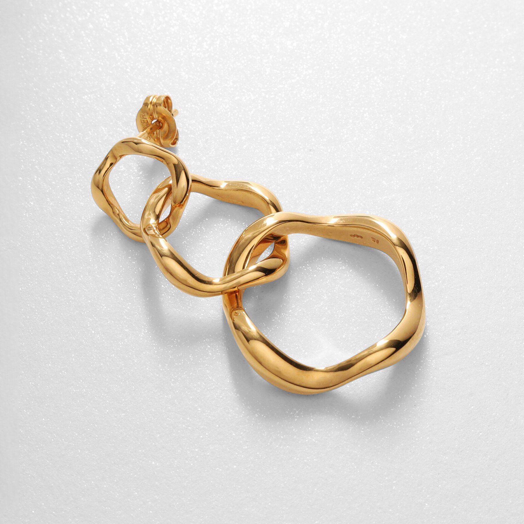 COCOSHNIK ONKITSCH「シルバー ニュアンスピアス トリプルフープ GP」|ピアス|