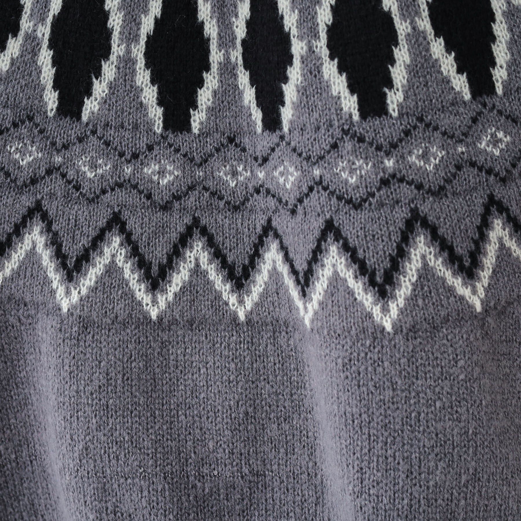 SHOO･LA･RUE「【S-LL】ゆるっと大人レトロなノスタルジック求心柄ニット」|ニット・セーター|