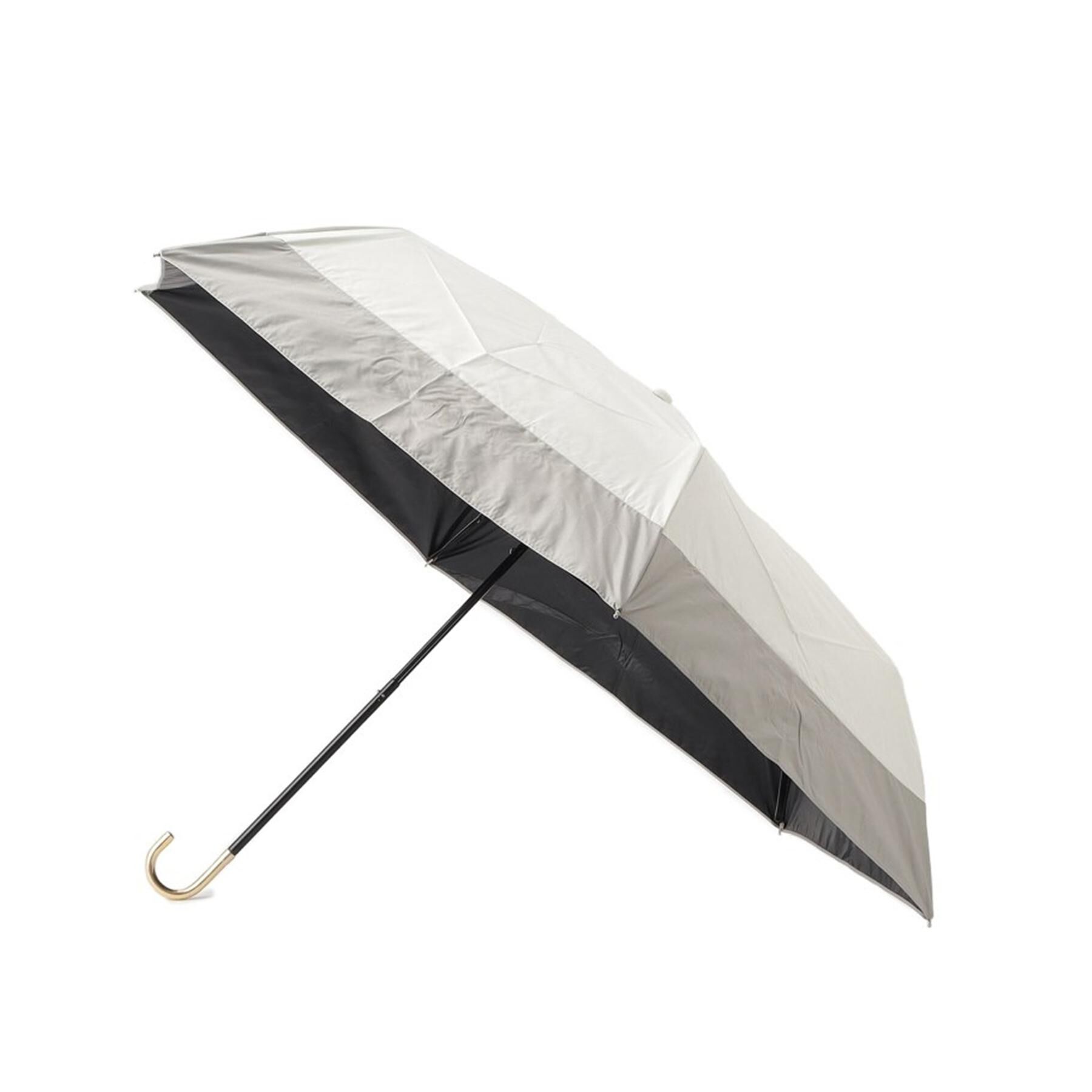 SHOO･LA･RUE「【because】【晴雨兼用】バイカラーが上品　コンパクト折り畳み傘」|傘|アイボリー(204)