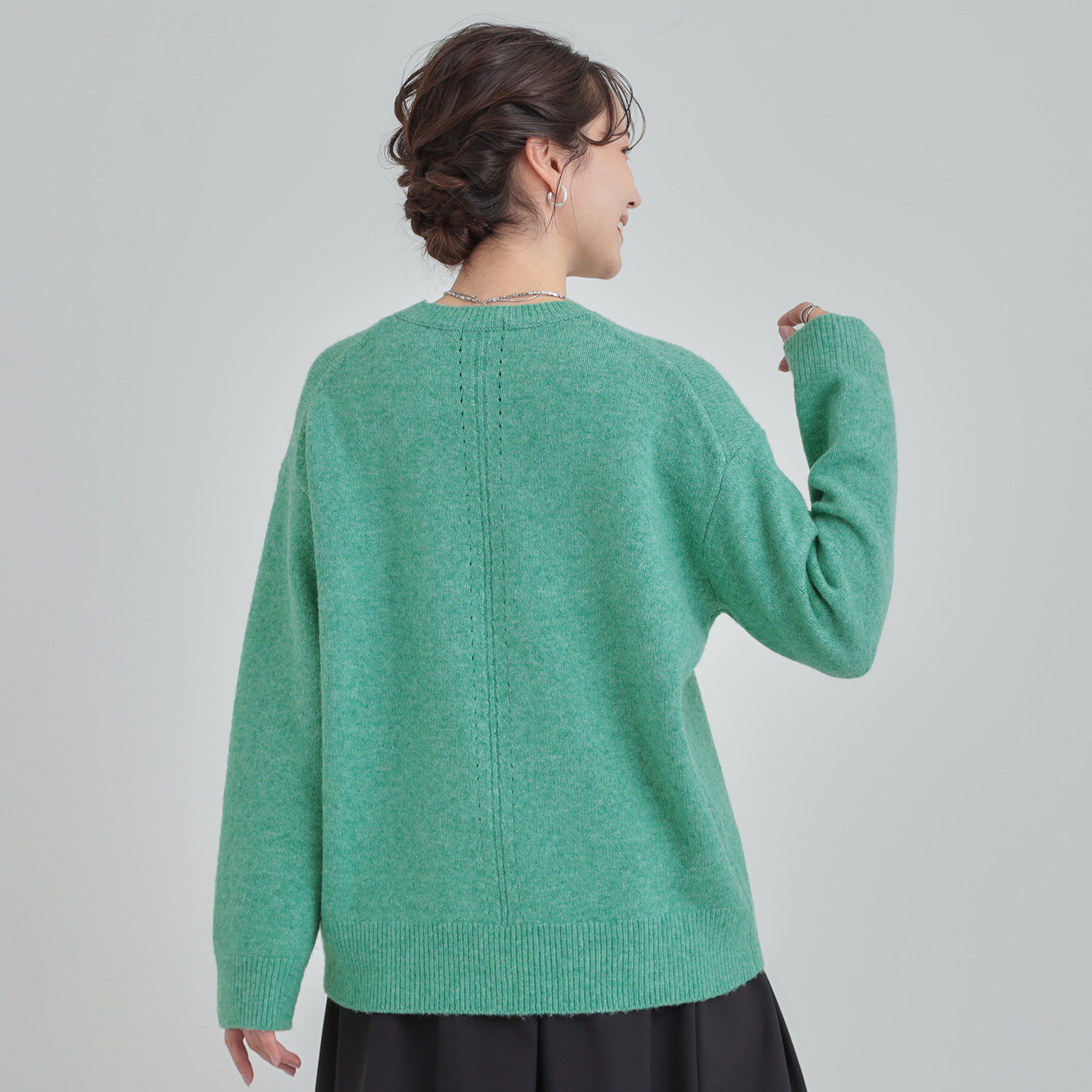 SHOO･LA･RUE「【洗濯機可】お気に入りカラーを身にまとって　ふんわりゆるニット」|ニット・セーター|