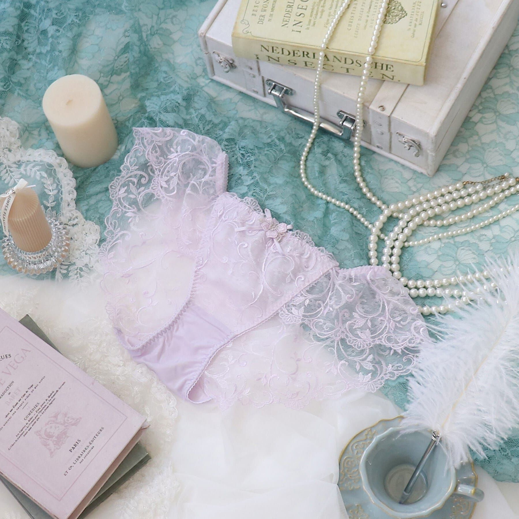 Risa Magli「マリッジ フレアショーツ」|インナー|パープル(080)