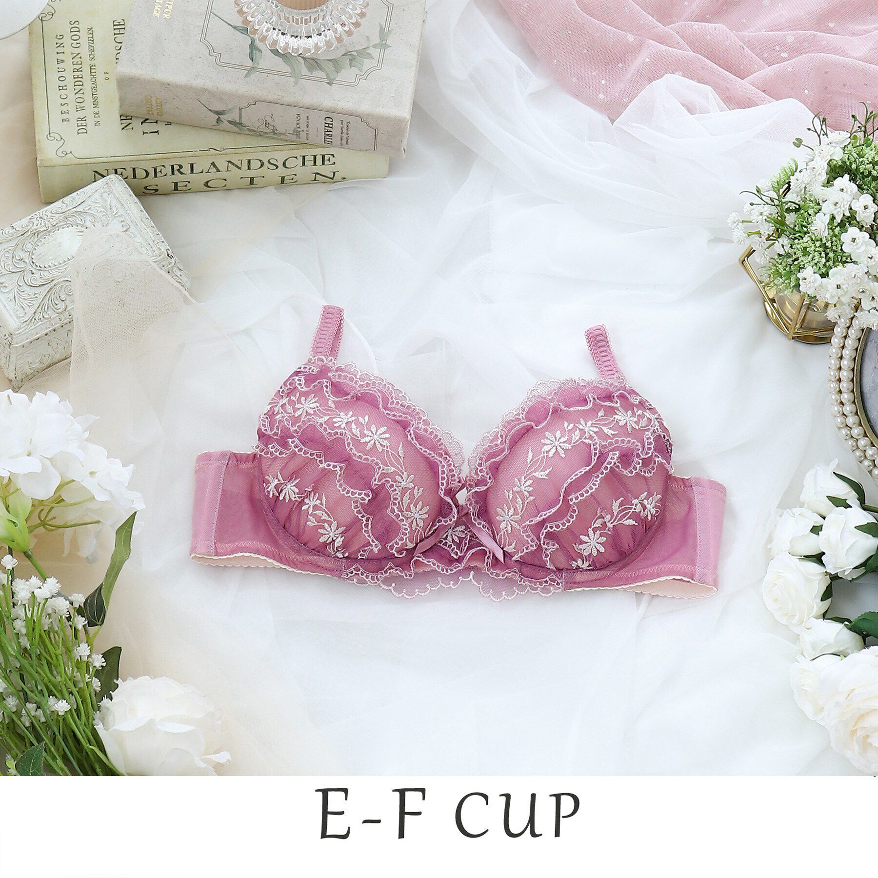 Risa Magli「ラーラ ブラジャー」|インナー|ピンク(070)