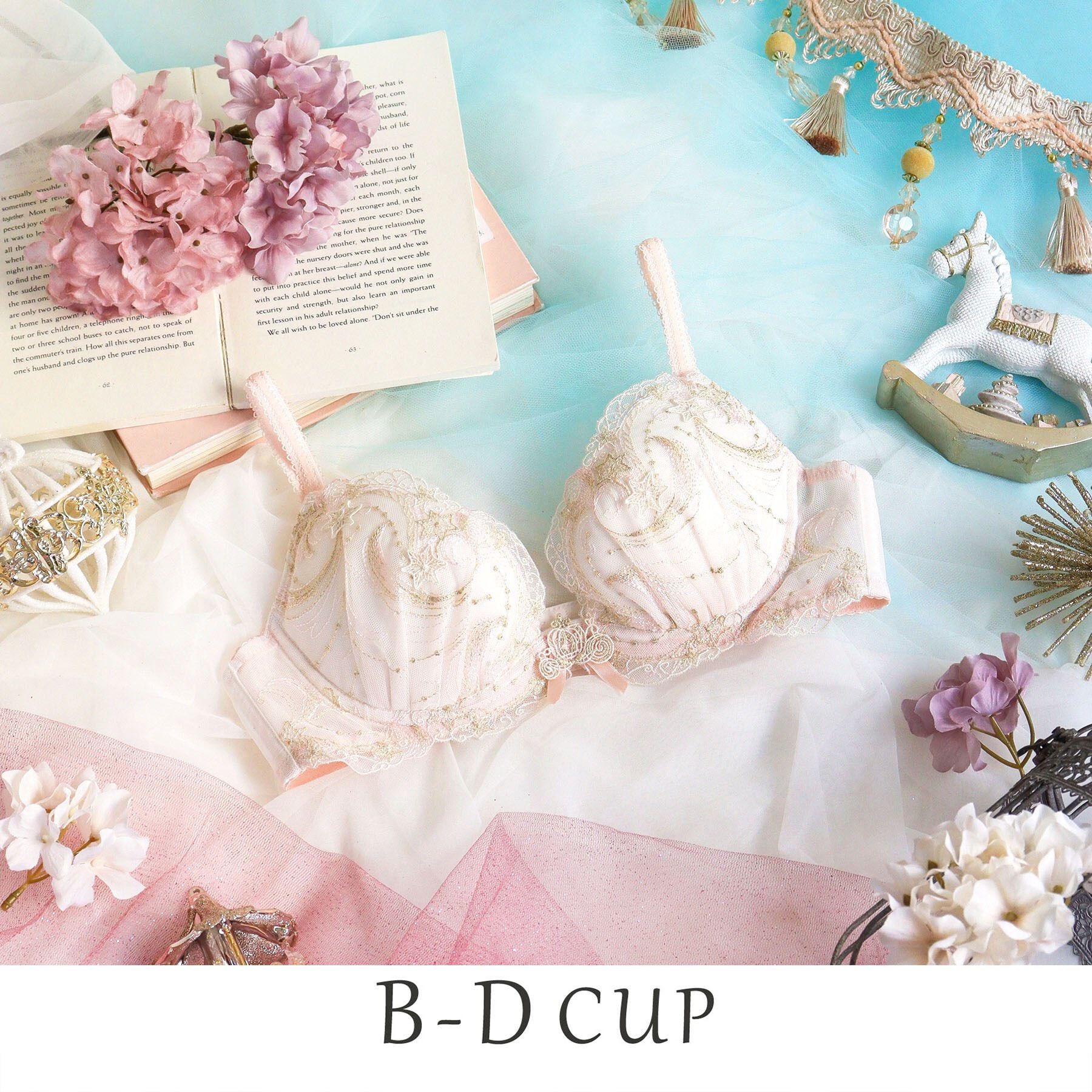 Risa Magli「ブラム ブラジャー（B-D）＜リサマリ ミラクル谷間ブラ＞」|インナー|ピンク(071)