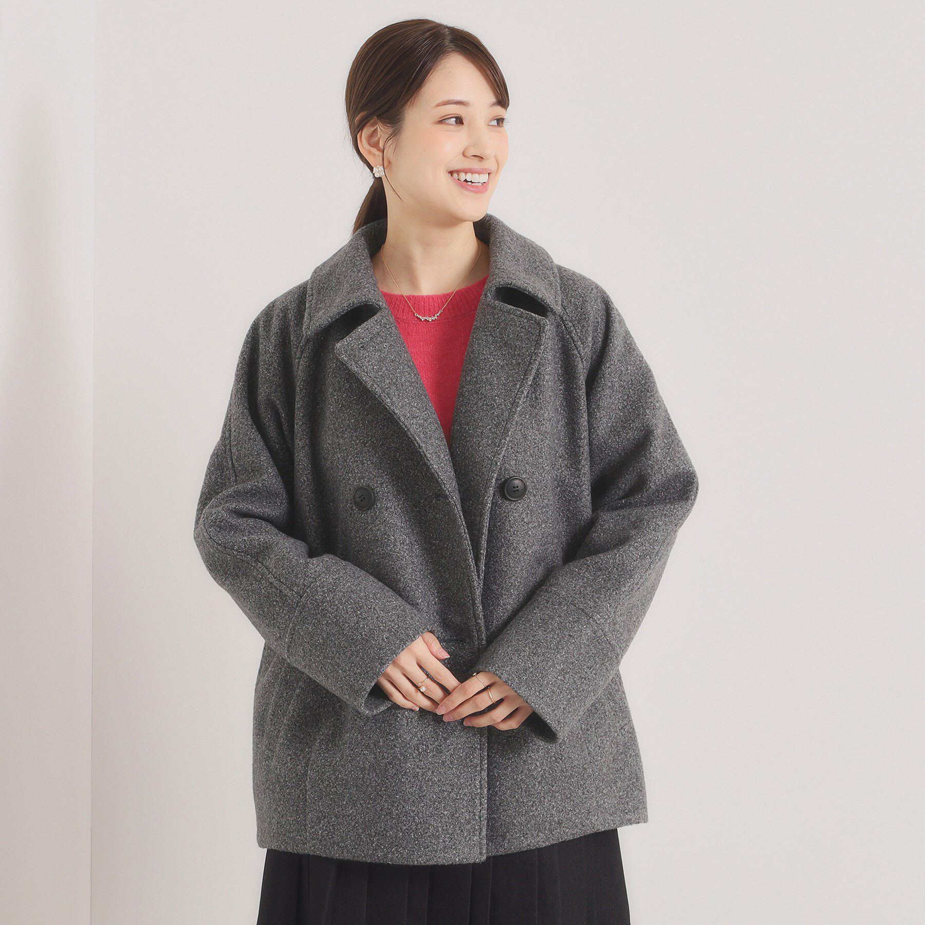 ITS&rsquo;DEMO「ブークレーダブルコート」|ピーコート|