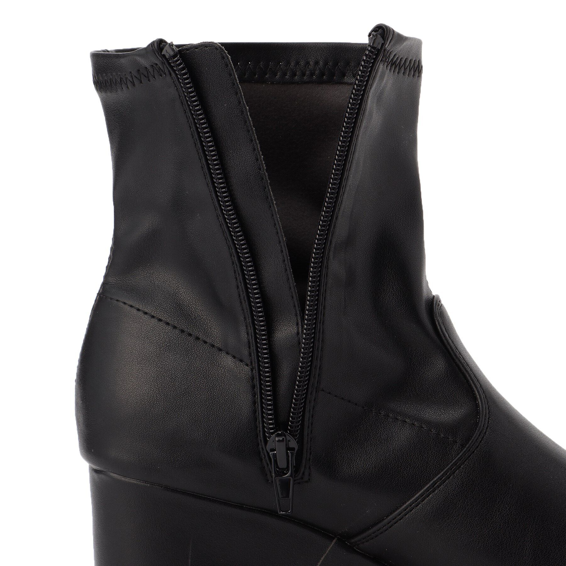 csT&P「スクウェアヒールストレッチブーツ」|ショートブーツ|