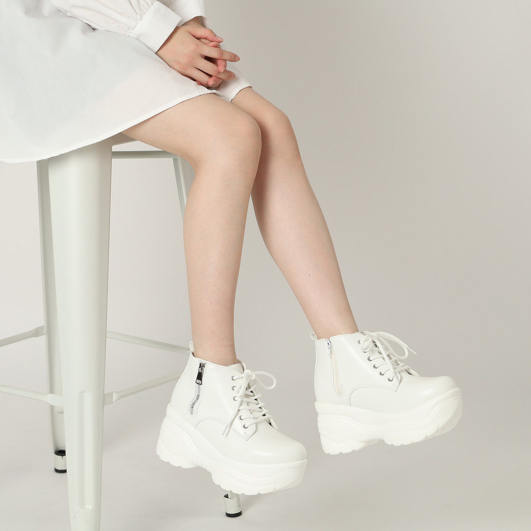 csT&P「厚底サイドジップスニーカー」|スニーカー|