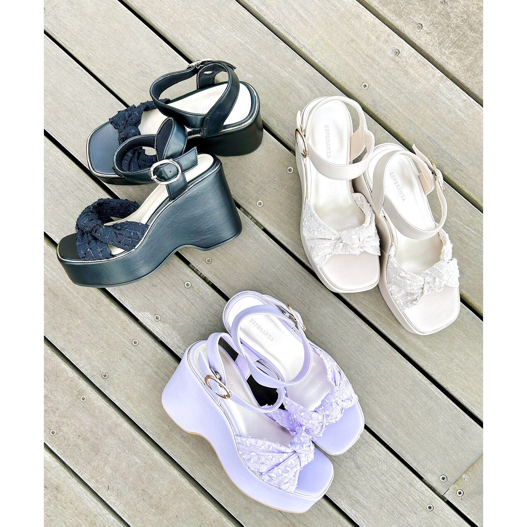 ESPERANZA「ムスビウェッジサンダル 24SS」|サンダル|