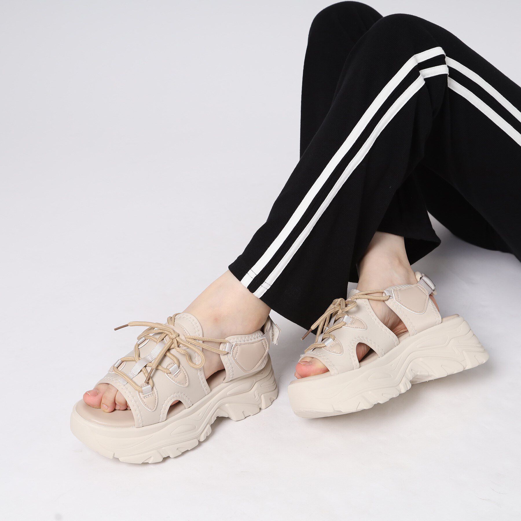 csT&P「厚底 スニーカーソールスポサン」|サンダル|