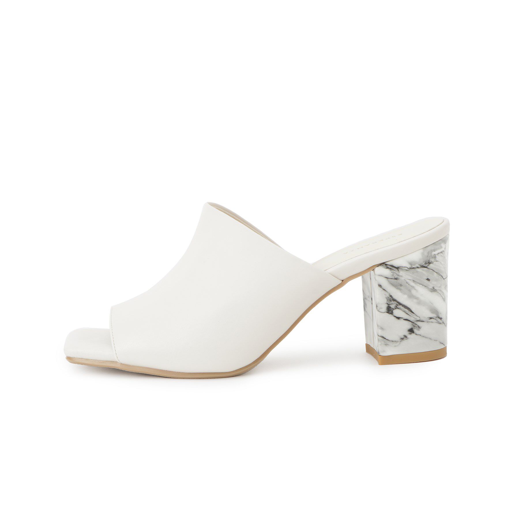 ESPERANZA「スクエアトゥブロックヒールミュール」|サンダル|