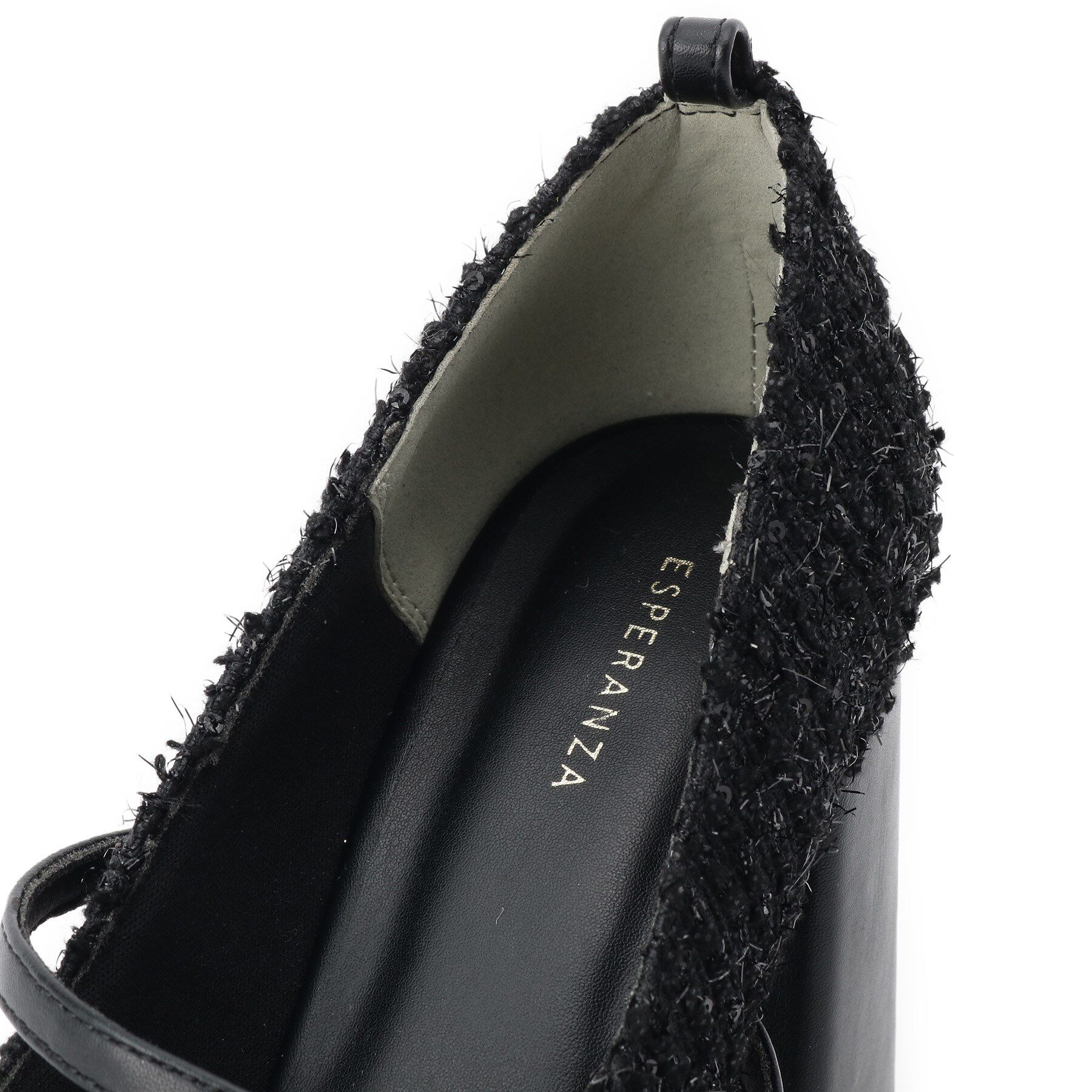 ESPERANZA「スクエアトゥダブルストラップ厚底パンプス」|パンプス|