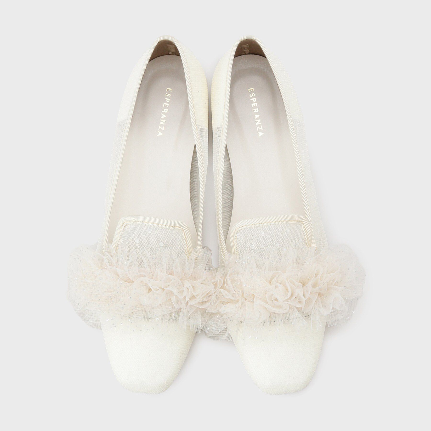 ESPERANZA「2WAYフリルフラットオペラシューズ」|その他|