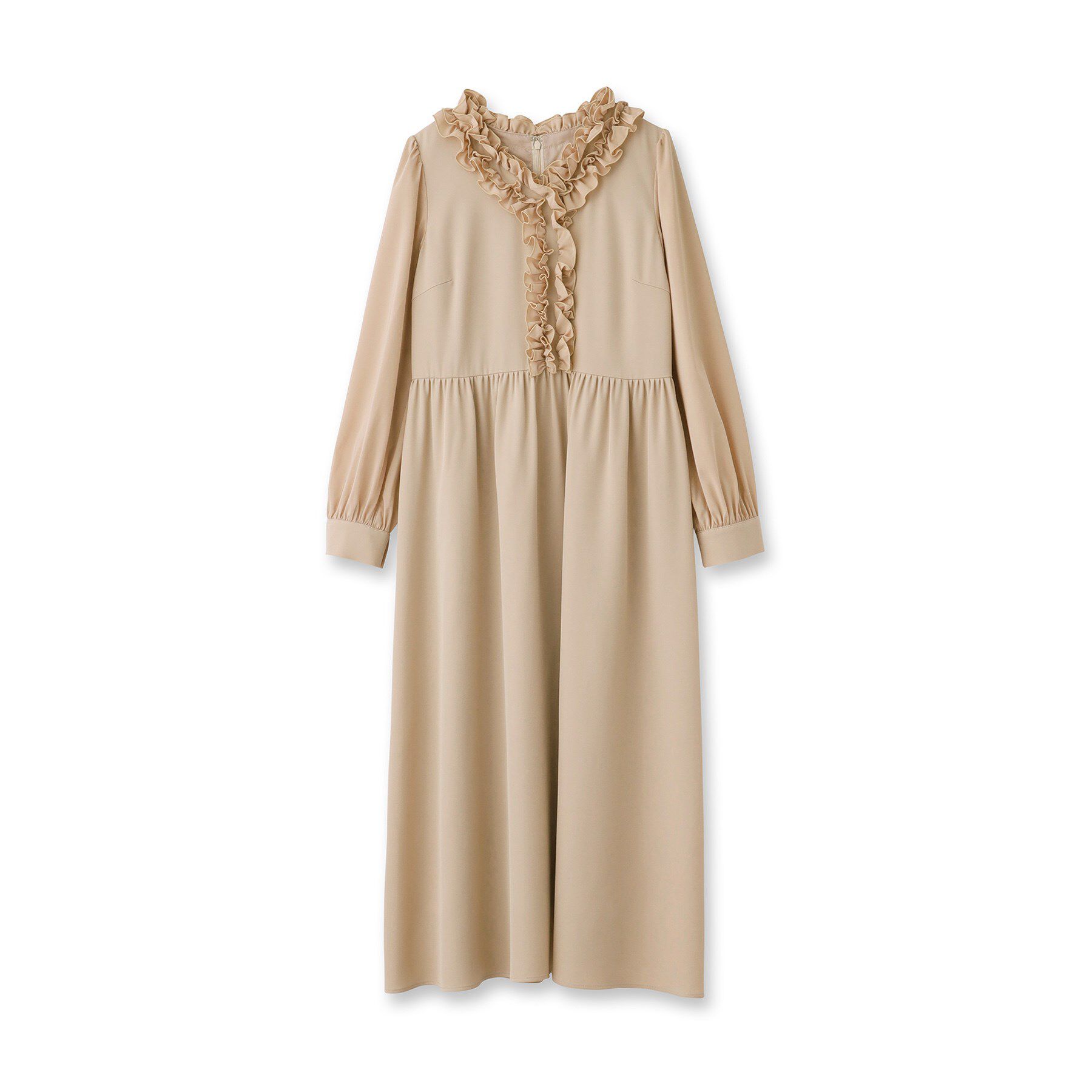 SunaUna「【フリル衿】フェミニンワンピース」|ワンピース|