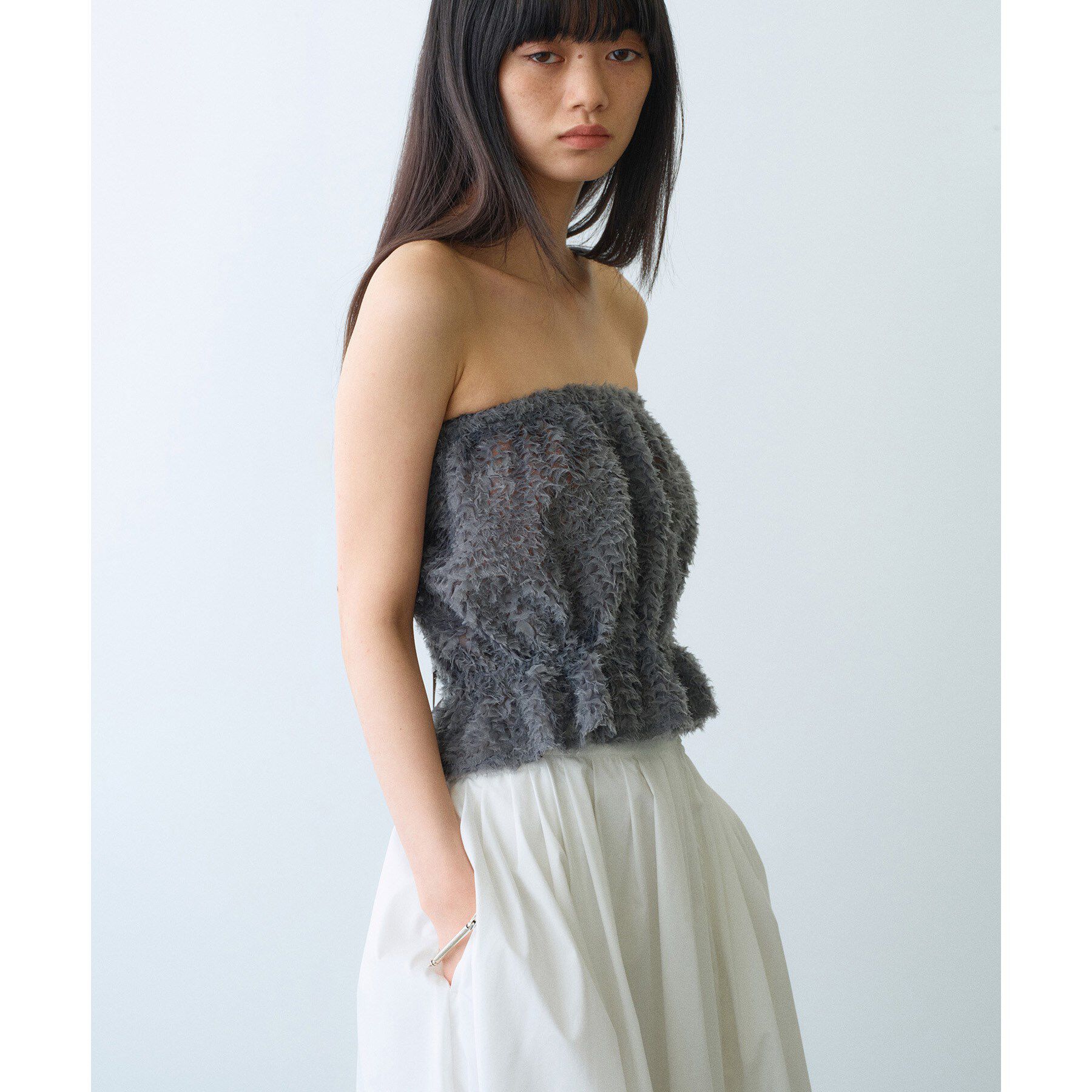 CODE A「Ribbon Tulle Duo」|Tシャツ・カットソー|