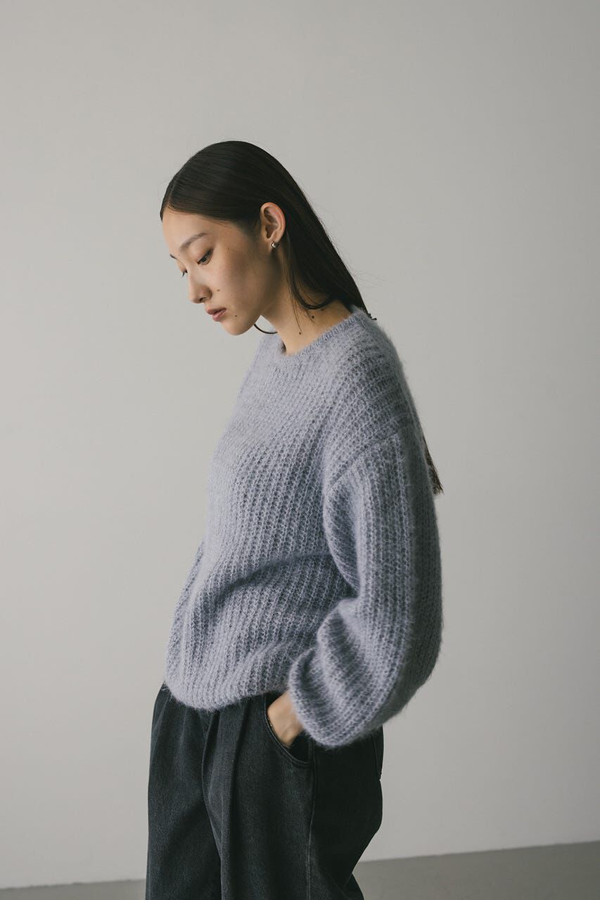 STYLEMIXER「ミックスヘアリーボリュームニット」|ニット・セーター|SAX