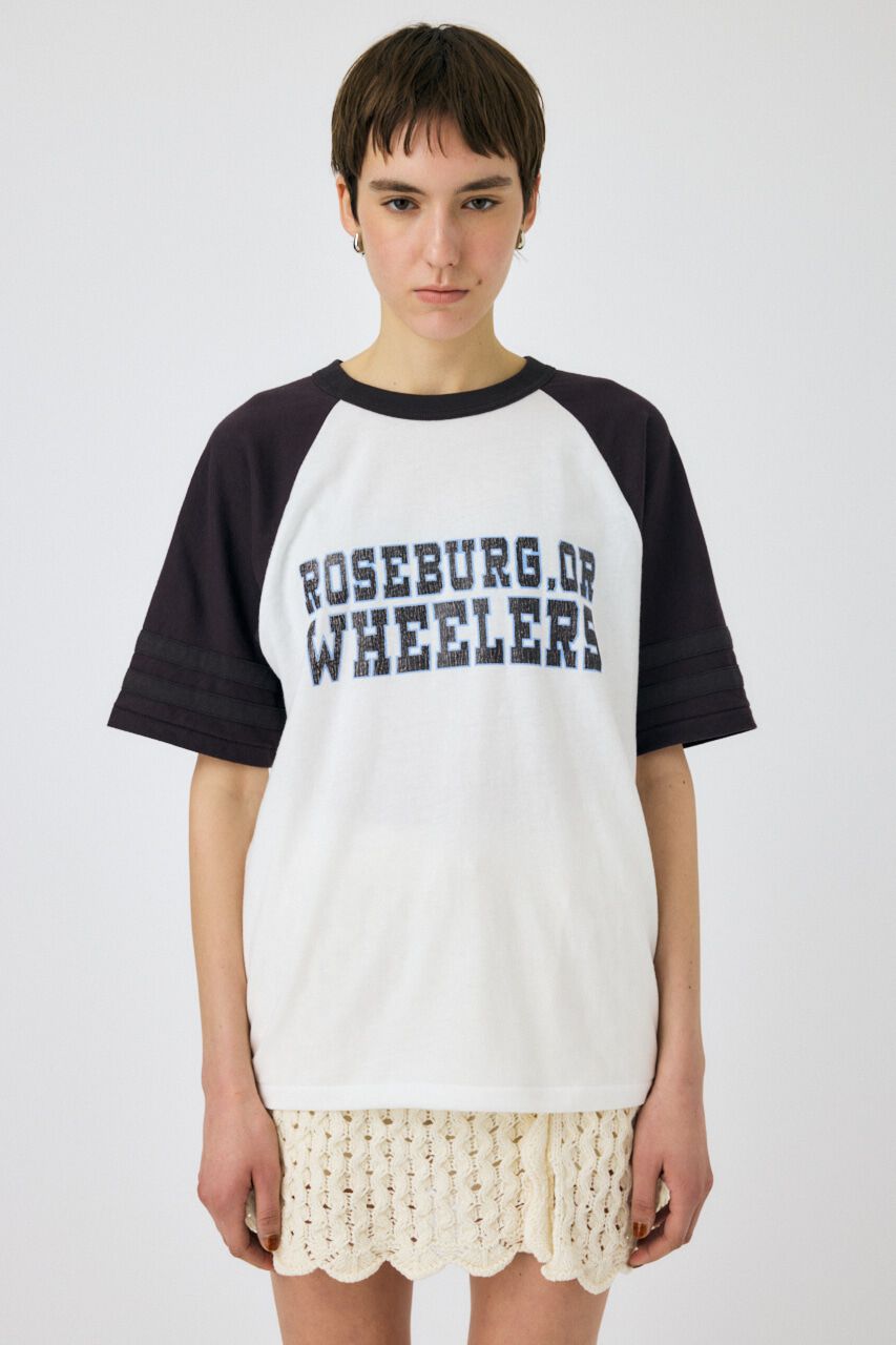 MOUSSY「WHEELERS ラグラン TEE」|Tシャツ・カットソー|