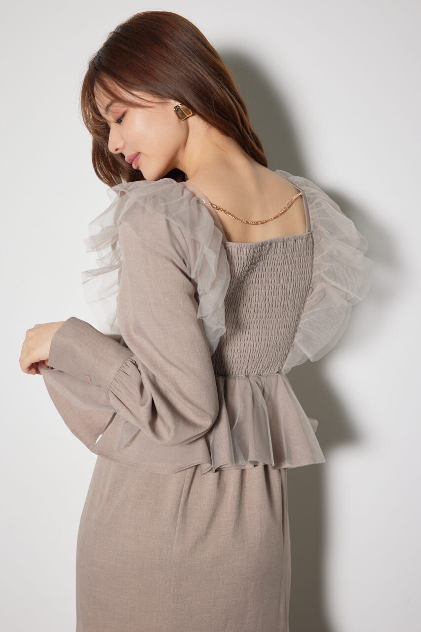 rienda「チュールドッキングマーメイドワンピース」|ワンピース|