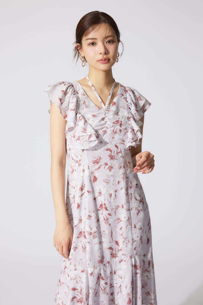 rienda「フリルフラワーロングワンピース」|ワンピース|