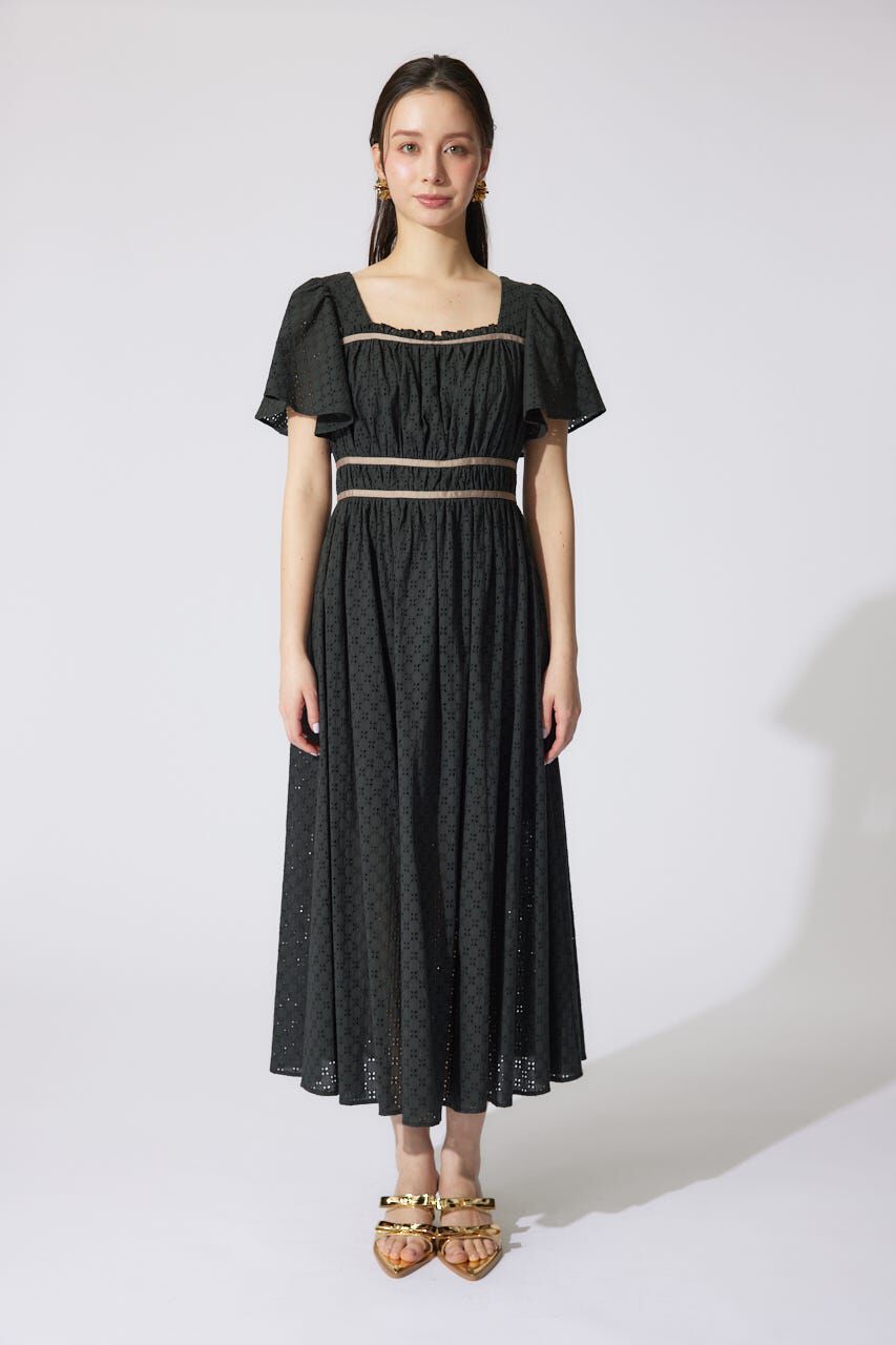 rienda「コットンレースフレアワンピース」|ワンピース|