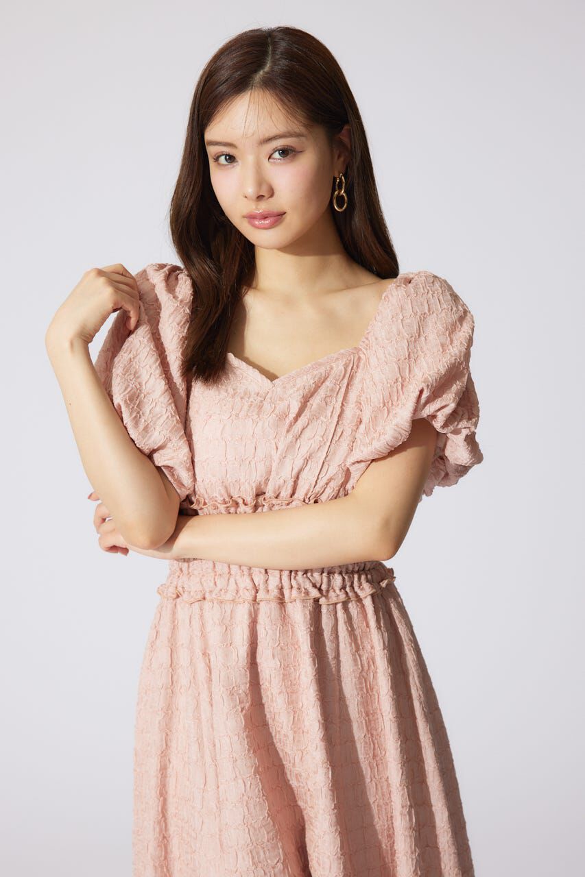 rienda「バルーンスリーブフレアワンピース」|ワンピース|