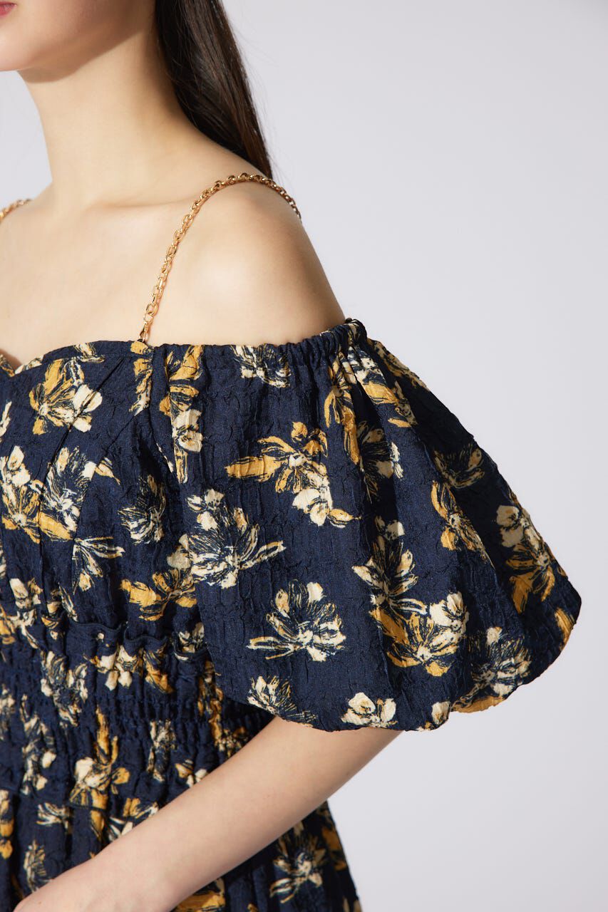 rienda「バルーンスリーブフレアワンピース」|ワンピース|