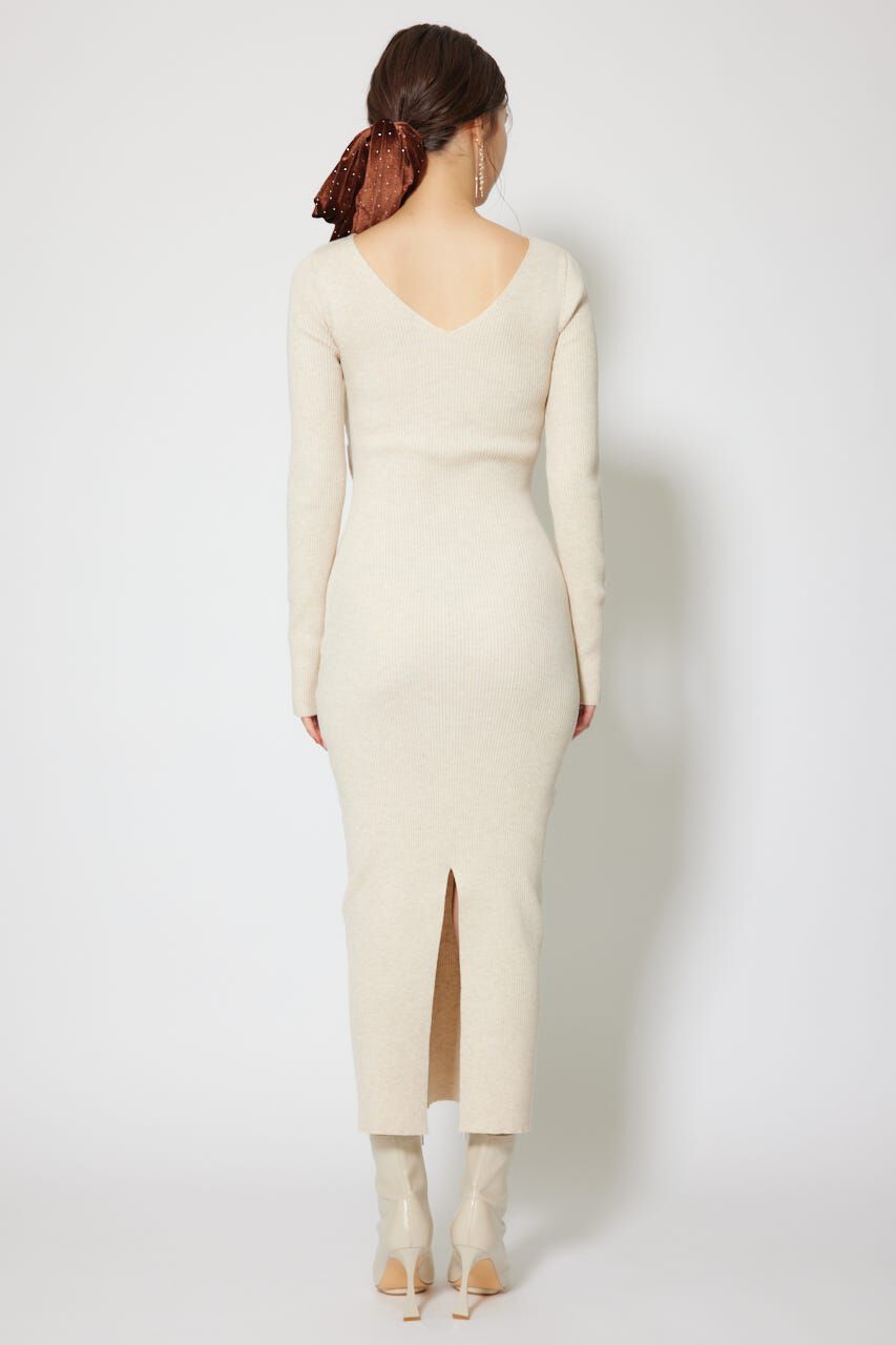 rienda「カシュクールウォッシャブルニットワンピース」|ワンピース|