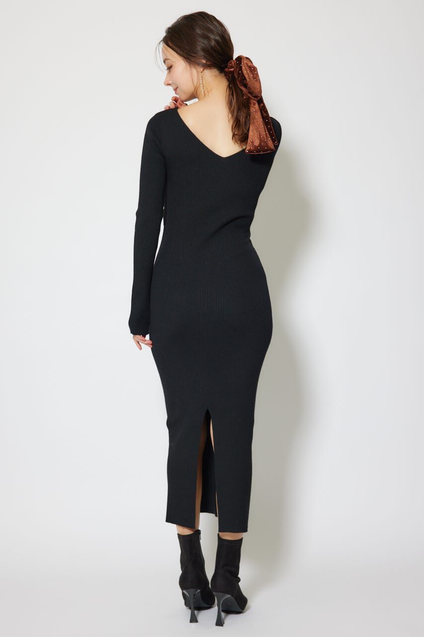 rienda「カシュクールウォッシャブルニットワンピース」|ワンピース|