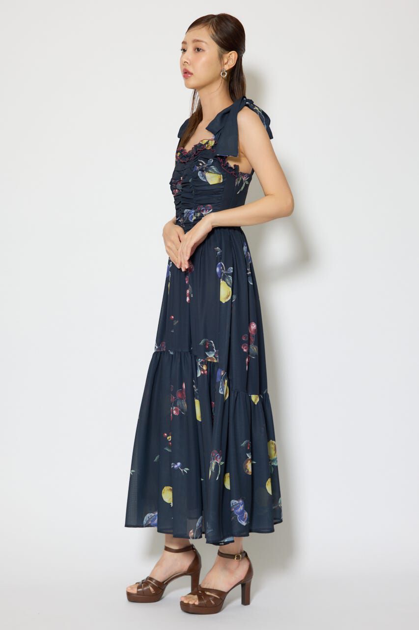 rienda「リボンディティールティアードキャミワンピース」|ワンピース|