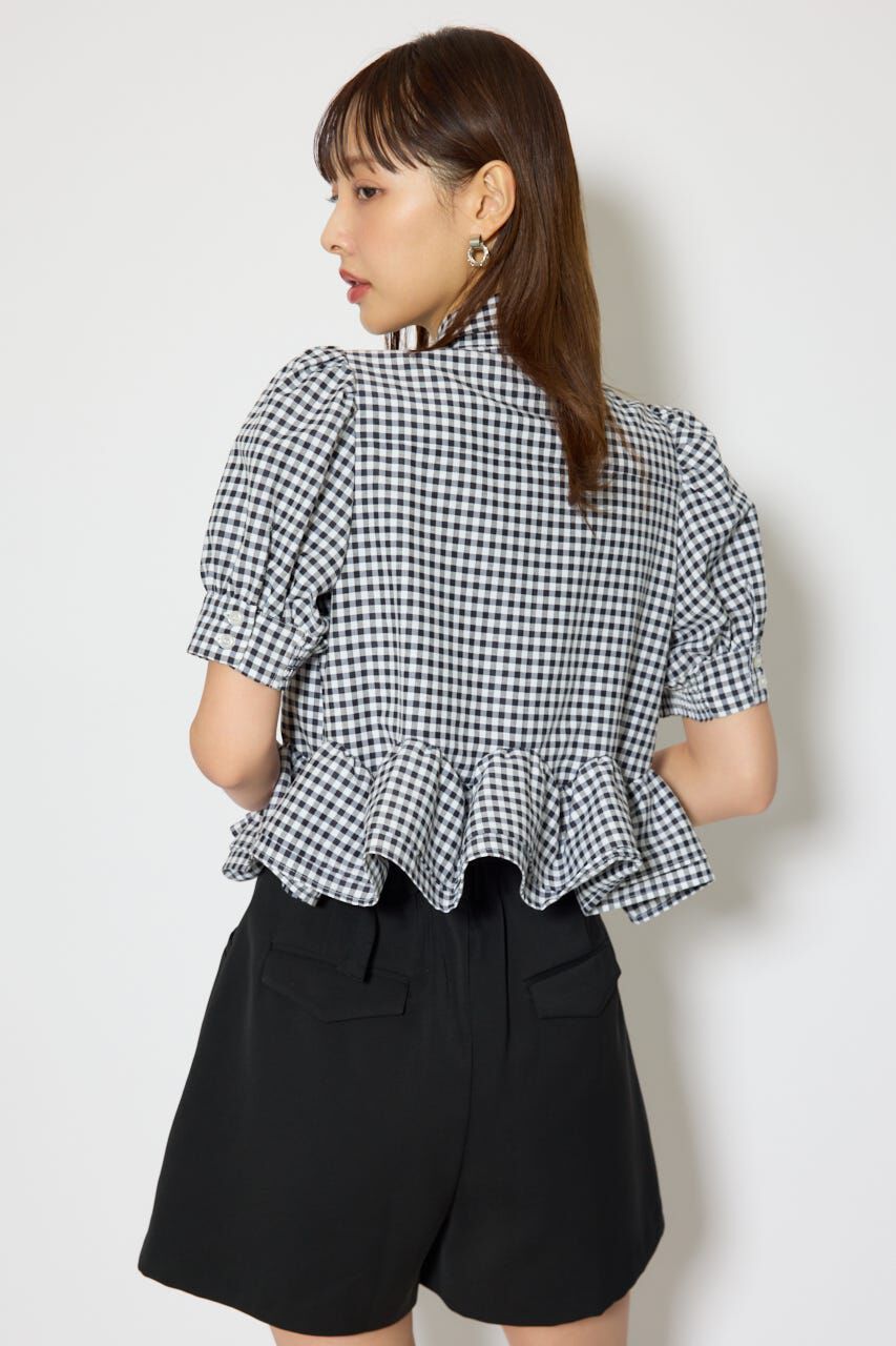 rienda「ボリュームフリルヘムブラウス」|シャツ・ブラウス|