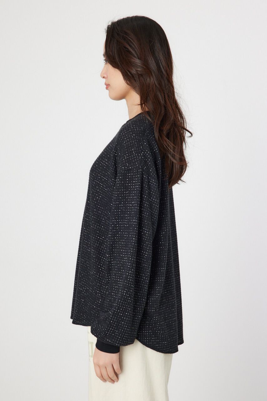 RODEO CROWNS「ラメワッフルトップス」|Tシャツ・カットソー|