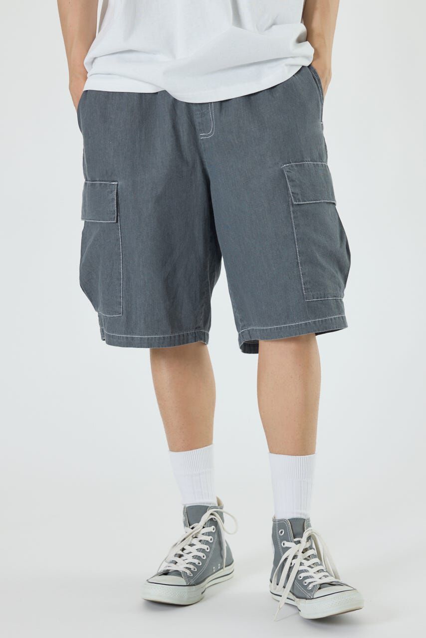 RODEO CROWNS「ライトデニムカーゴショーツ」|その他|BLK