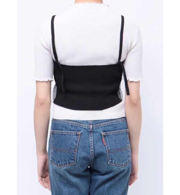 CALNAMUR「TULLE DOCKING BUSTIER」|シャツ・ブラウス|