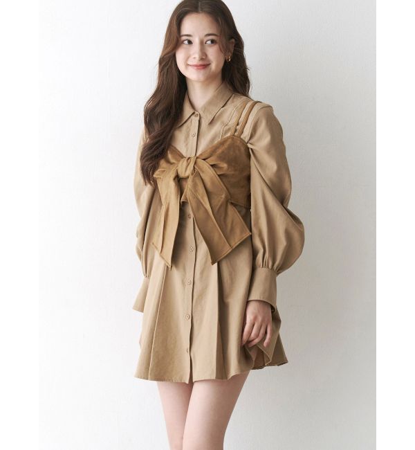 CALNAMUR「リボンビスチェ」|シャツ・ブラウス|