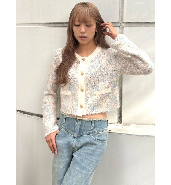 CALNAMUR「ファンシーヤーンクラシカルニットカーディガン」|Tシャツ・カットソー|