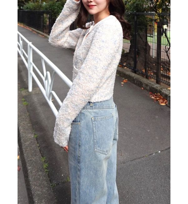 CALNAMUR「ファンシーヤーンクラシカルニットカーディガン」|Tシャツ・カットソー|