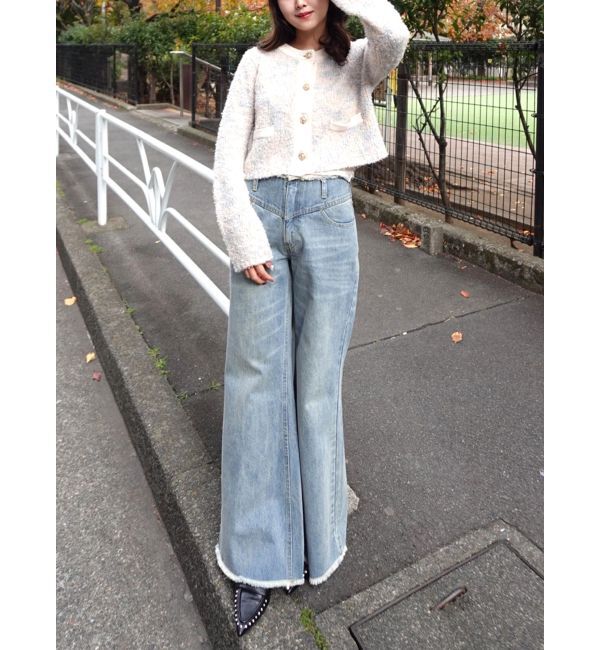 CALNAMUR「ファンシーヤーンクラシカルニットカーディガン」|Tシャツ・カットソー|