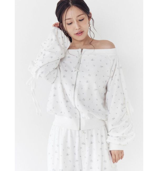 CALNAMUR「フロントジップオフショルスウェット」|Tシャツ・カットソー|