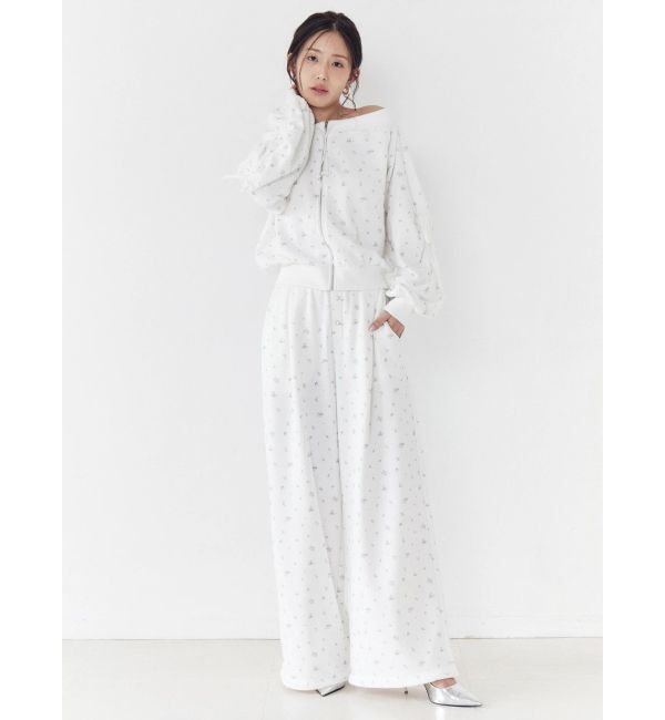 CALNAMUR「フロントジップオフショルスウェット」|Tシャツ・カットソー|