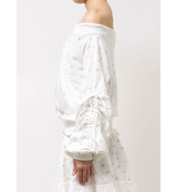 CALNAMUR「フロントジップオフショルスウェット」|Tシャツ・カットソー|