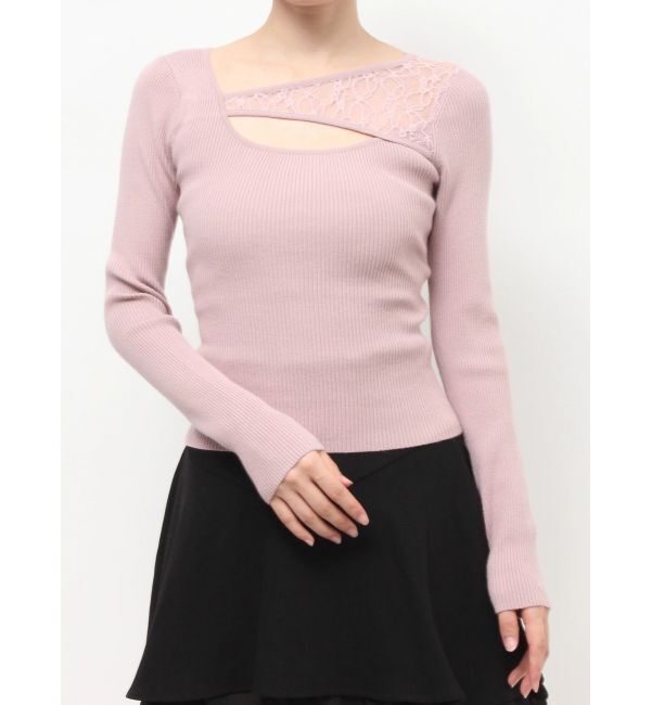 RESEXXY「レースコンビニットプルオーバー」|ニット・セーター|