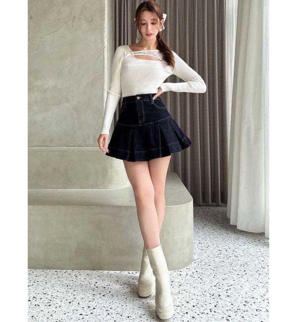 RESEXXY「レースコンビニットプルオーバー」|ニット・セーター|